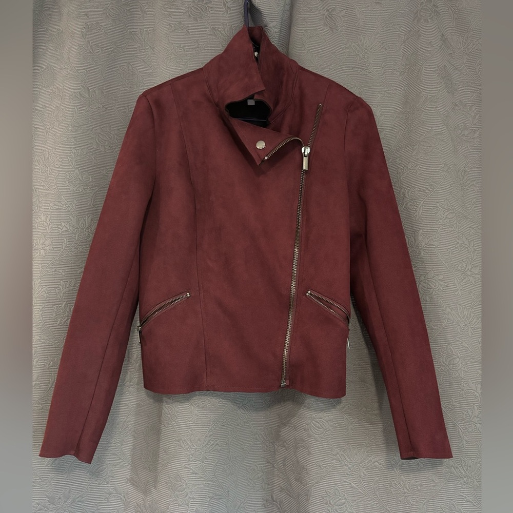 Kut from the Kloth Maroon Faux Suede Jacket - Picture 5 of 5